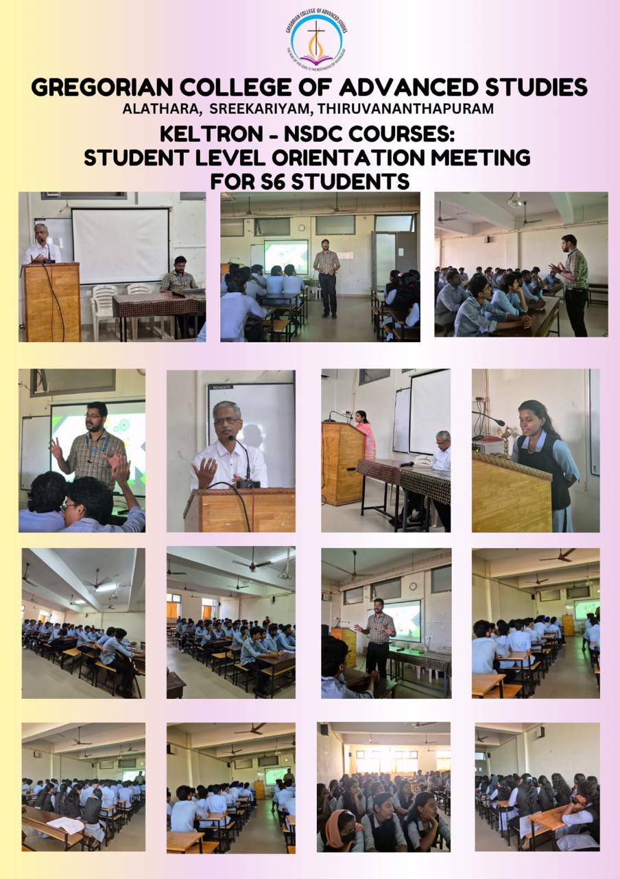 Student Level Orientation Meeting for KELTRON- NSDC courses